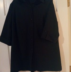 Rafaella Women's Black Dress Coat size 20W